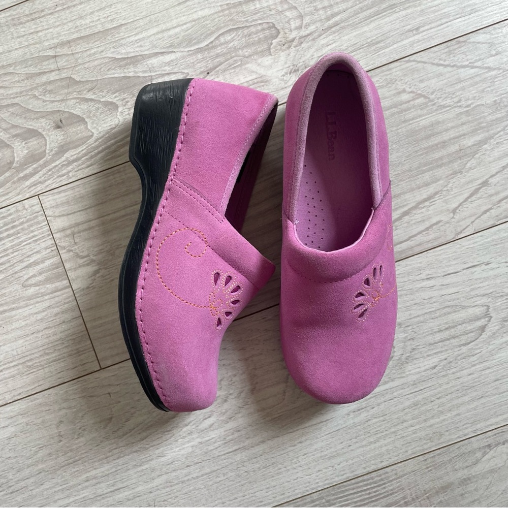 L.L. Bean Suede Clogs